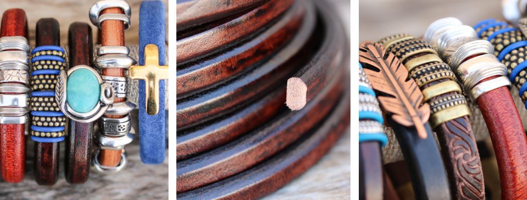 Regaliz Leather Bracelets - Samples and Inspiration