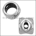 10mm round OPEN CIRCLES bead ANT SILVER - 10 pcs