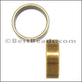 10mm round THIN SLICE spacer ANT BRASS - 10 pcs