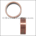 10mm round THIN SLICE spacer ANT COPPER - 10 pcs