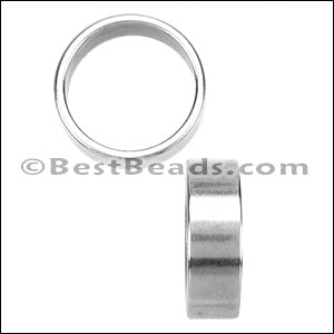 10mm round THIN SLICE spacer ANT SILVER - 10 pcs