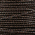 2.5mm round BRAIDED Euro leather DARK BROWN - meter