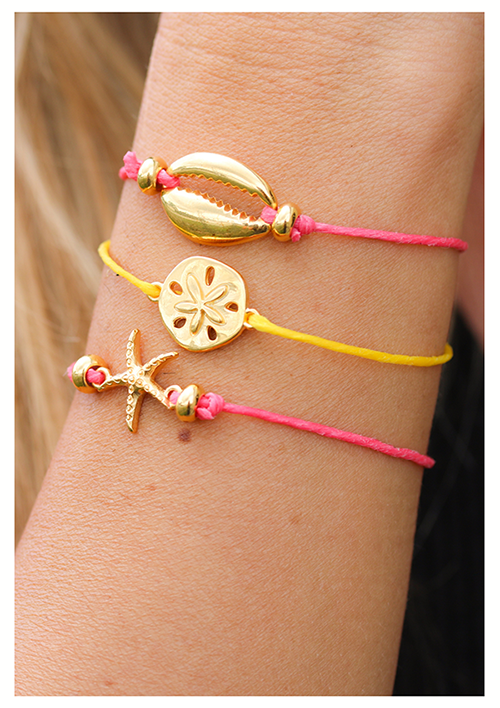 Starfish Connector Charm SHINY GOLD - 10 pcs