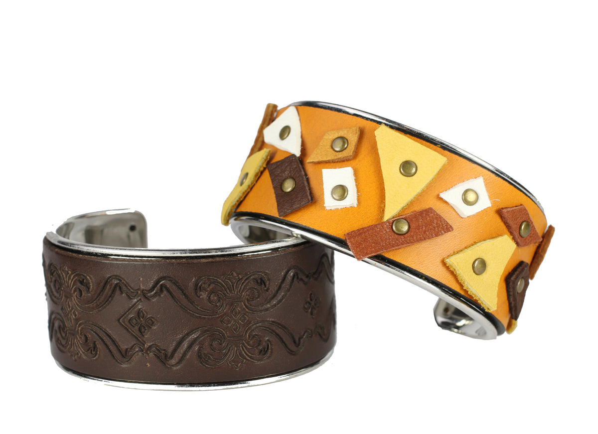 30mm Flat GLUE - IN CUFF Rhodium - 2 pcs