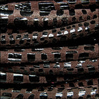 5mm round CANCUN leather BROWN - meter