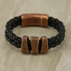 6mm Round Indian Braided Bolo NAT BLACK - 10m Spool