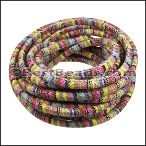 6mm round Multi Cotton Cord PASTEL - 5m SPOOL