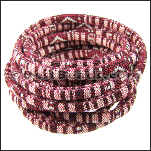 6mm round Multi Cotton Cord BORDEAUX - 5m SPOOL