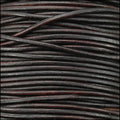 1mm round Indian leather - ant. brown natural dye - 25m SPOOL