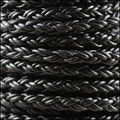 6mm Round Indian Braided Bolo NAT BLACK - 10m Spool