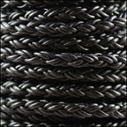 6mm Round Indian Braided Bolo NAT BLACK - 10m Spool