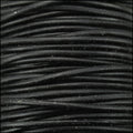 1mm round Indian leather - black natural dye - 25m SPOOL