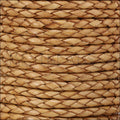 4mm Round Indian Braided Leather CREAM - 10m SPOOL