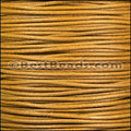 2mm Round Italian Leather MUSTARD - 10m SPOOL