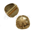 10mm SAND DOLLAR slider GOLD - 5 pcs