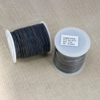 3mm round Indian leather - natural denim - 25m SPOOL