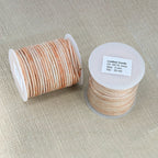 3mm round Indian leather - weathered IVORY - 25m SPOOL