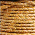 3mm Round Mediterranean BRAIDED Leather TOBACCO - METER