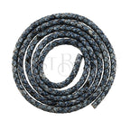 MINI Regaliz® Indian Braided Leather SMOKY MIDNIGHT - 1 meter