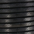 Regaliz® EMBOSSED Leather BLACK - meter