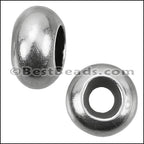 3 - 3.5mm Large Bead Stopper - ANT SILVER - 10 pcs