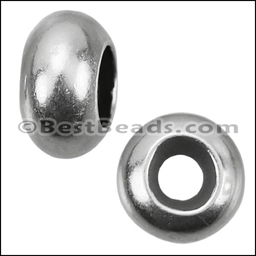 3 - 3.5mm Large Bead Stopper - ANT SILVER - 10 pcs