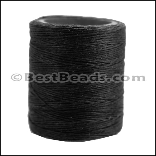 American Waxed Cord BLACK - 0.030" - 210 ft spool