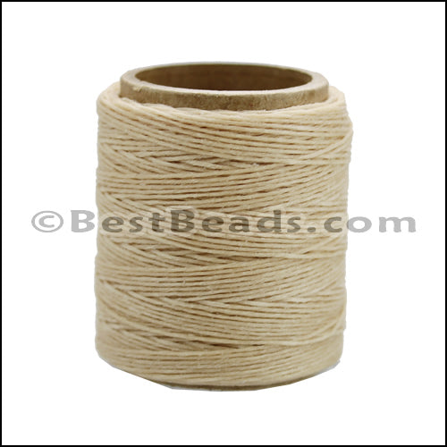 American Waxed Cord NATURAL - 0.030" - 210 ft spool
