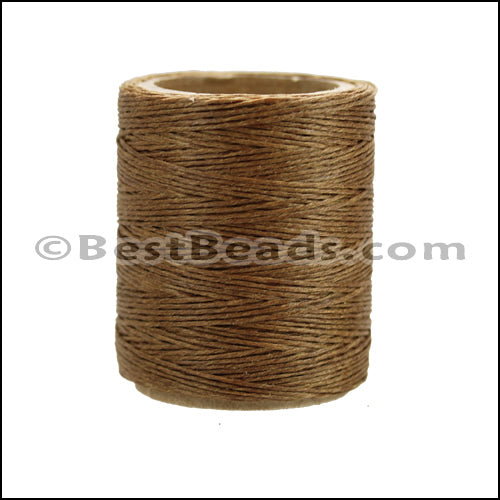 American Waxed Cord MEDIUM BROWN - 0.050" - 210 ft spool