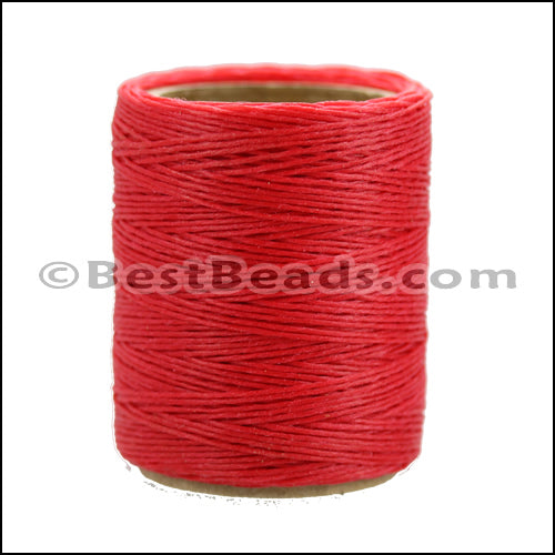 American Waxed Cord RED - 0.030" - 210 ft spool
