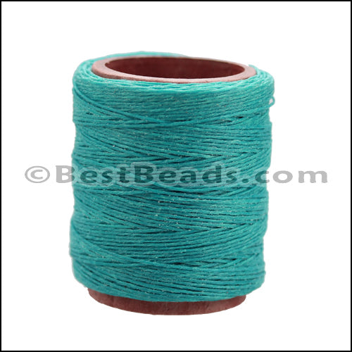 American Waxed Cord TURQUOISE - 0.050" - 210 ft spool