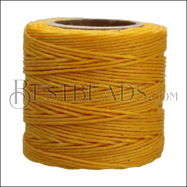 American Waxed Cord YELLOW - 0.050" - 210 ft spool