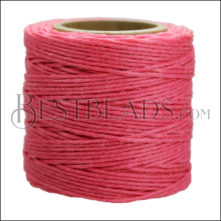 American Waxed Cord HOT PINK - 0.050" - 210 ft spool