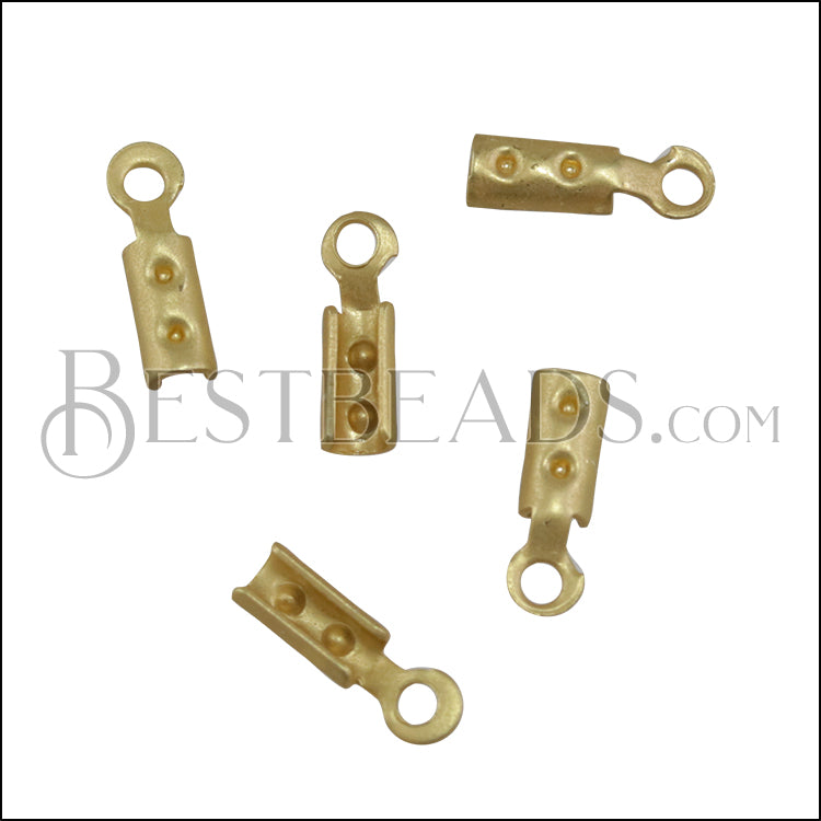 Crimp with Loop MATTE GOLD - 72 pcs