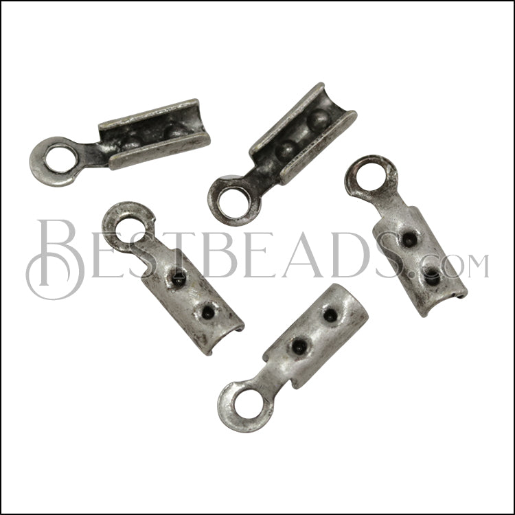 Crimp with Loop ANT.SILVER - 72 pcs