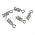 Crimp with Loop SILVER PLATE - 72 pcs