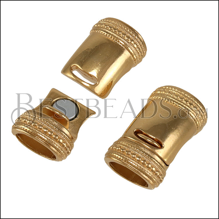 Regaliz® REGAL magnetic clasp SHINY GOLD - 5 clasps