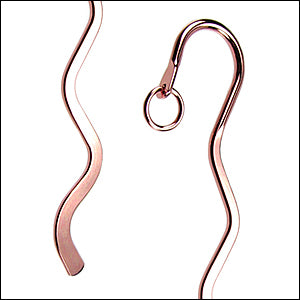 MINI Bookmark SWIRL style - Copper - 12 pcs