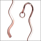 MINI Bookmark SWIRL style - Copper - 12 pcs