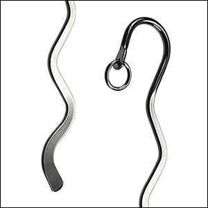 MINI Bookmark SWIRL style - Gunmetal - 12 pcs