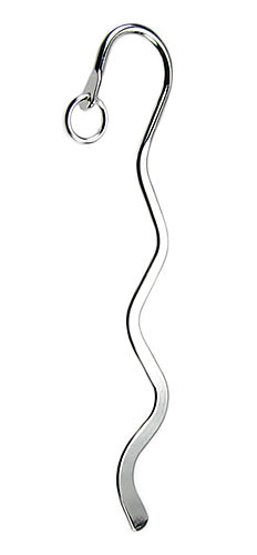 MINI Bookmark SWIRL style - Nickel - 12 pcs