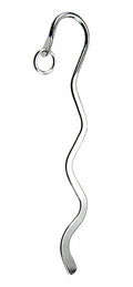 MINI Bookmark SWIRL style - Nickel - 12 pcs