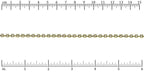 3mm crystal cup chain GOLD