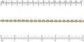 4mm crystal cup chain GOLD