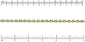5mm crystal cup chain GOLD