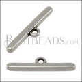 Rounded Connector Bar ANT SILVER - 10 pcs