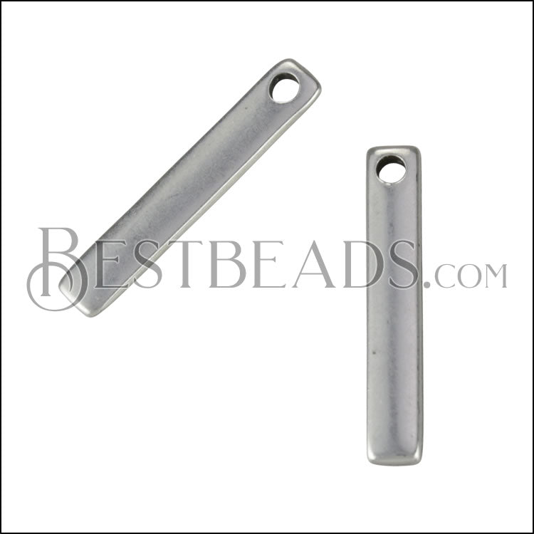 19mm Bar Charm ANT SILVER - 10 pcs