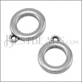 Rounded Ring Charm ANT SILVER - 10 pcs