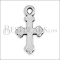 BYZANTINE CROSS 16mm charm ANT SILVER - 10 pcs