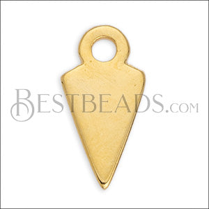 FLAT ARROWHEAD charm GOLD - 10 pcs